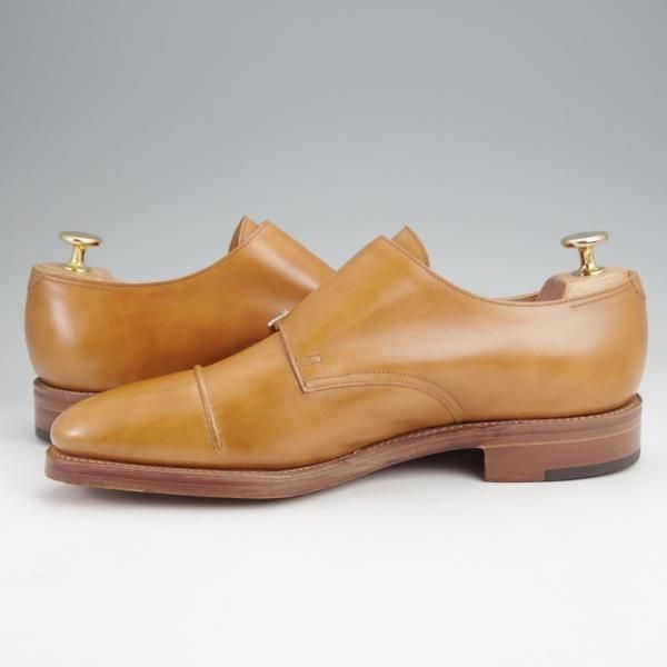 未使用★ジョンロブ 6E【現行定価￥250,800-★WILLIAM 2/ウィリアム 2/ミスティカーフ】9795Rラスト/ダブルモンク/薄茶/JOHN LOBB★j903