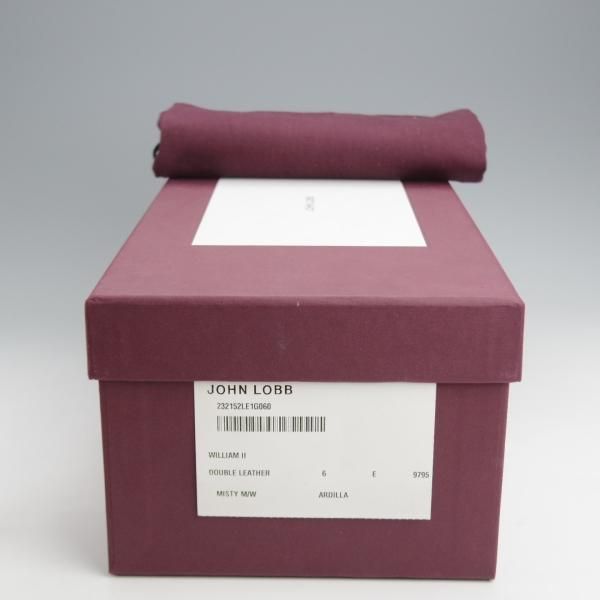 未使用★ジョンロブ 6E【現行定価￥250,800-★WILLIAM 2/ウィリアム 2/ミスティカーフ】9795Rラスト/ダブルモンク/薄茶/JOHN LOBB★j903