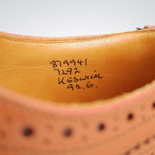 極上★トリッカーズ SIZE 9.5【モデル定価￥121,000-★バートン同系モデル/C Shade】KESWICK/7292/シーシェイド/茶/Tricker's★j904