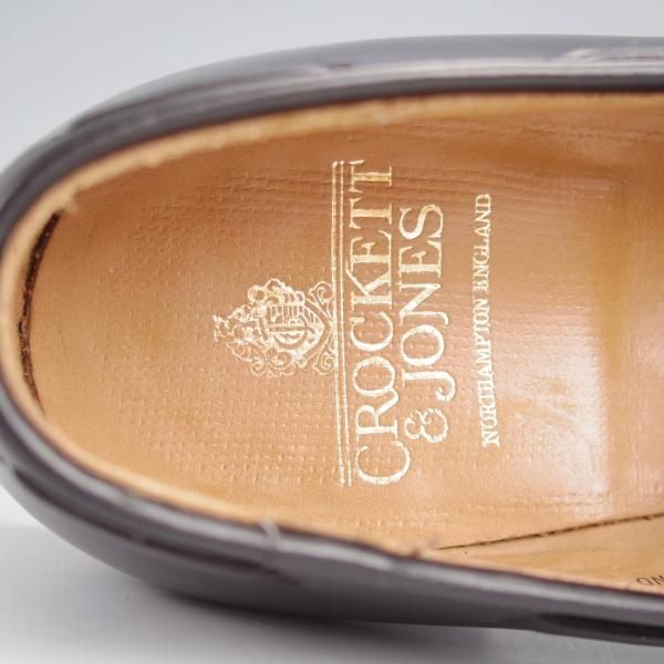 美品★クロケット&ジョーンズ 6E【定価￥99,000-★CAVENDISH 2/キャベンディッシュ】タッセルローファー/カーフ/黒/Crockett&Jones★j905