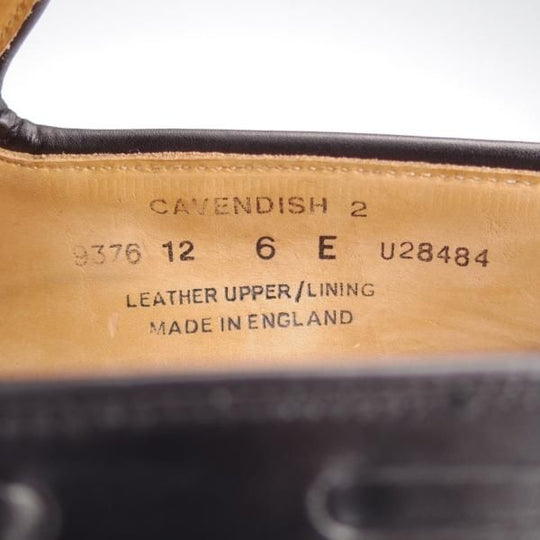 美品★クロケット&ジョーンズ 6E【定価￥99,000-★CAVENDISH 2/キャベンディッシュ】タッセルローファー/カーフ/黒/Crockett&Jones★j905