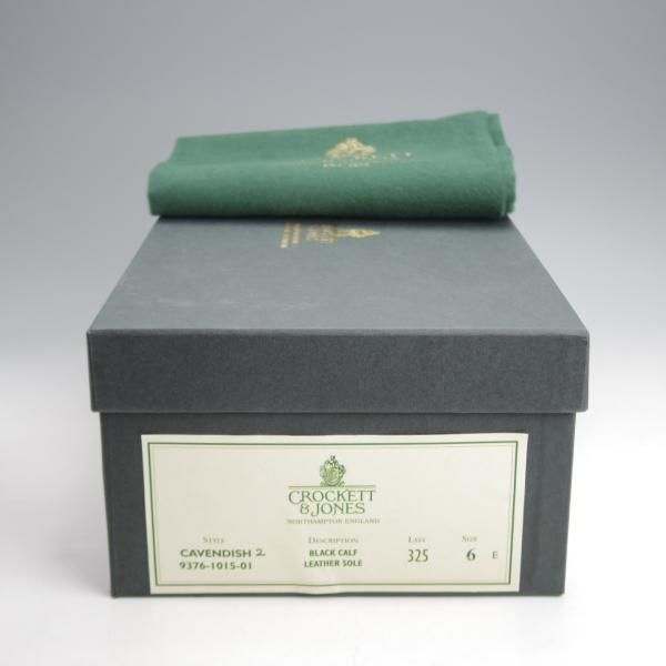 美品★クロケット&ジョーンズ 6E【定価￥99,000-★CAVENDISH 2/キャベンディッシュ】タッセルローファー/カーフ/黒/Crockett&Jones★j905