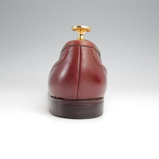 美品★(伊)ア・テストーニ SIZE 7【★コインローファー/赤茶】カーフ/メンズ/a.testoni★j906