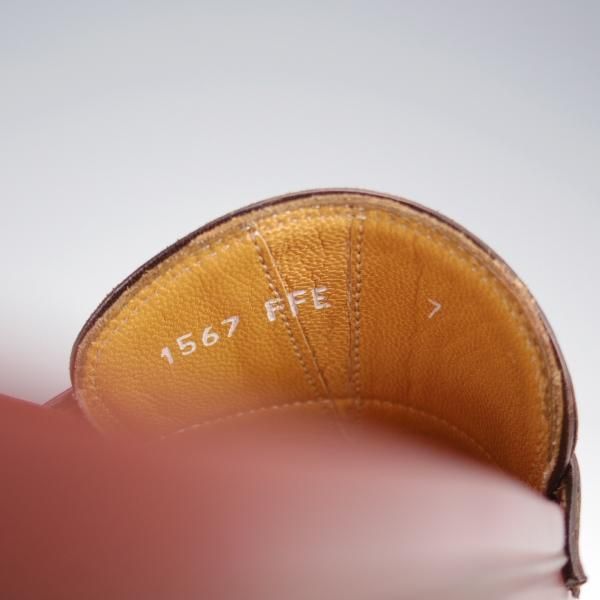 美品★(伊)ア・テストーニ SIZE 7【★コインローファー/赤茶】カーフ/メンズ/a.testoni★j906