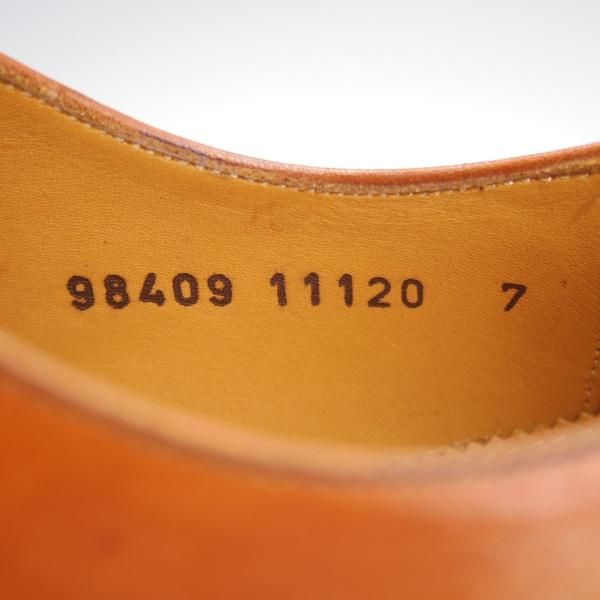 未使用★ジャランスリワヤ SIZE 7【定価￥37,400-★パンチドキャップトゥ/98409】カーフ/茶/メンズ/JALAN SRIWIJAWA★j907