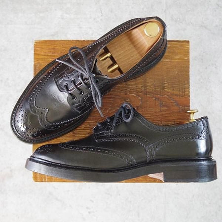 極上★トリッカーズ SIZE 8【定価￥121,000-★BOURTON/バートン】5633/カントリーシューズ/短靴/黒/Tricker's★j908