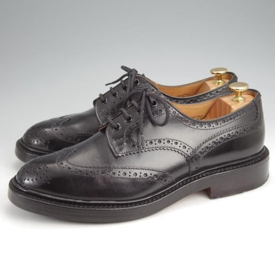 極上★トリッカーズ SIZE 8【定価￥121,000-★BOURTON/バートン】5633/カントリーシューズ/短靴/黒/Tricker's★j908
