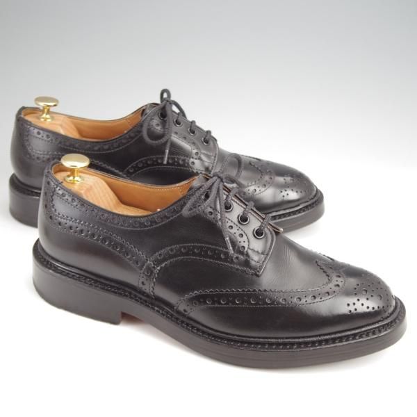 極上★トリッカーズ SIZE 8【定価￥121,000-★BOURTON/バートン】5633/カントリーシューズ/短靴/黒/Tricker's★j908
