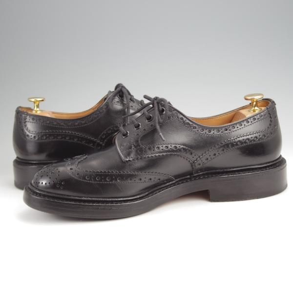 極上★トリッカーズ SIZE 8【定価￥121,000-★BOURTON/バートン】5633/カントリーシューズ/短靴/黒/Tricker's★j908