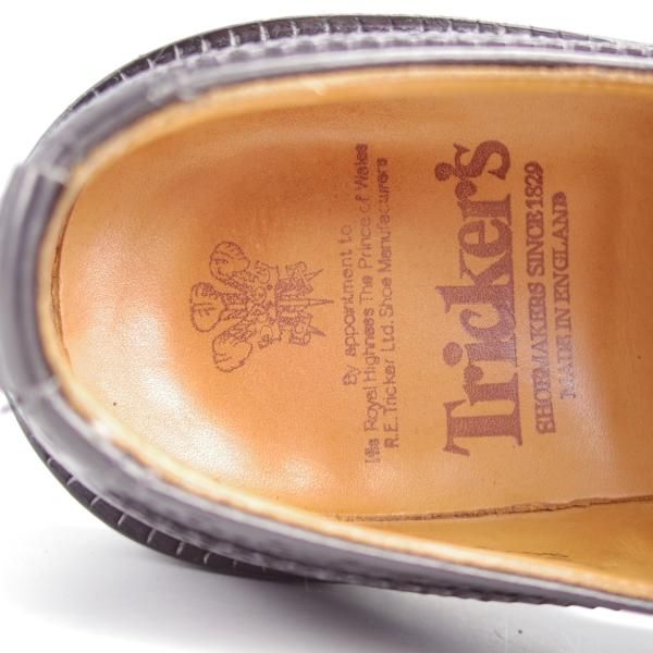 極上★トリッカーズ SIZE 8【定価￥121,000-★BOURTON/バートン】5633/カントリーシューズ/短靴/黒/Tricker's★j908