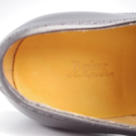 未使用★(英)BARKER/バーカー 5.5F【現行定価5.5万円程度★ダイナイトソール仕様/セミブローグ】4363FW/ポリッシュレザー/黒★j909