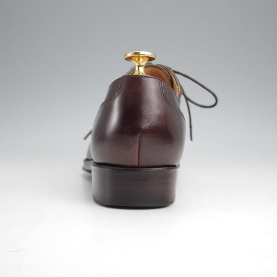 美品★RAYMAR/レイマー SIZE 5.5【ミュージアムカーフ仕様★ハンドソーンウェルテッド製法/KATE】クォーターブローグ/濃茶/メンズ★j910