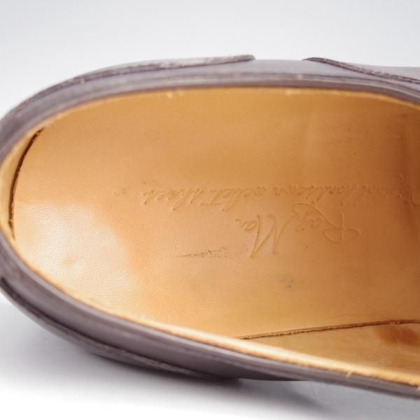 美品★RAYMAR/レイマー SIZE 5.5【ミュージアムカーフ仕様★ハンドソーンウェルテッド製法/KATE】クォーターブローグ/濃茶/メンズ★j910