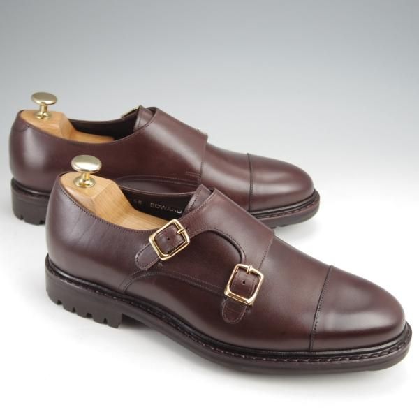 未使用★ジャランスリワヤ SIZE 7【定価￥41,800-★コマンドソール仕様/ダブルモンク】98656/EDWARDラスト/濃茶/JALAN SRIWIJAWA★j911