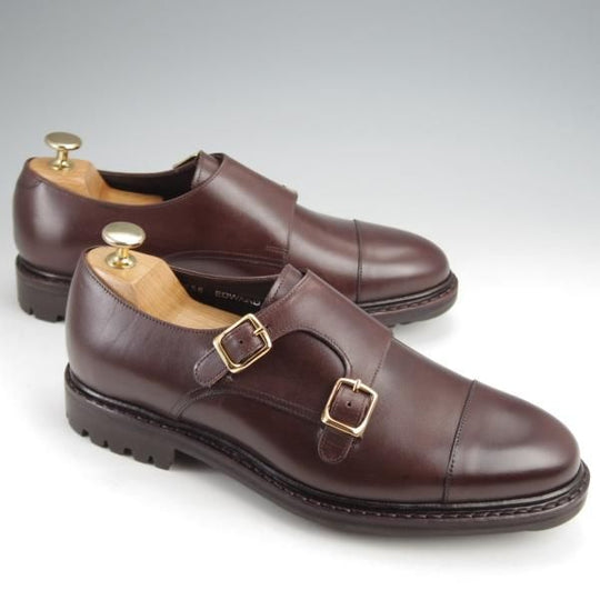 未使用★ジャランスリワヤ SIZE 7【定価￥41,800-★コマンドソール仕様/ダブルモンク】98656/EDWARDラスト/濃茶/JALAN SRIWIJAWA★j911