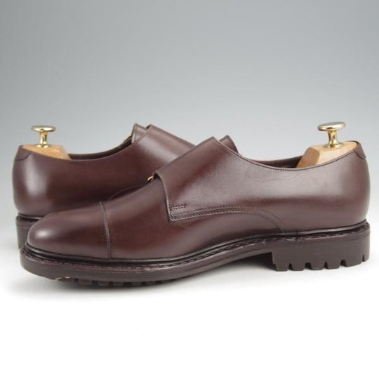 未使用★ジャランスリワヤ SIZE 7【定価￥41,800-★コマンドソール仕様/ダブルモンク】98656/EDWARDラスト/濃茶/JALAN SRIWIJAWA★j911