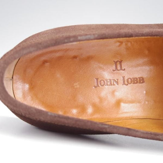 ★ジョンロブ SIZE 6【★CAPRI/カプリ/コインローファー】スエード/濃茶/メンズ/JOHN LOBB★j913