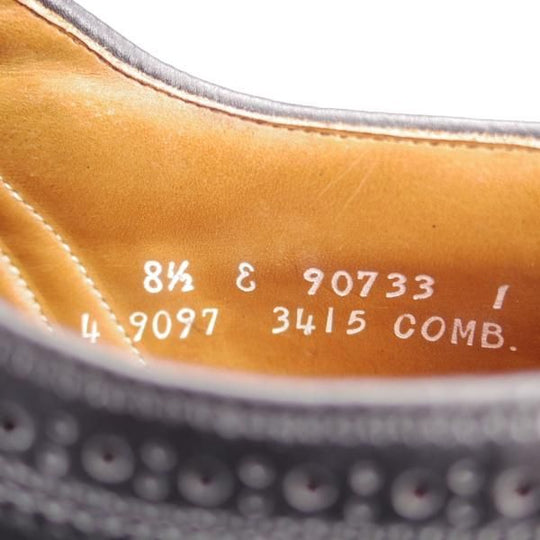 極美品★(米)アレンエドモンズ 8.5E【現行定価18.7万円★コードバン仕様/MacNeil】マクニール/ロングウイング/黒/ALLEN EDMONDS★j914