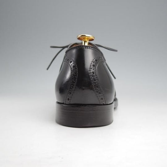 極美品★オールデン 8.5D【現行定価18万円程度★コードバン仕様/993】バリーラスト/サドルシューズ/プレーントゥ/黒/ALDEN★j915