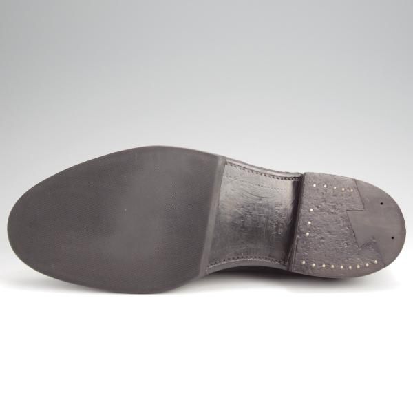 極美品★オールデン 8.5D【現行定価18万円程度★コードバン仕様/993】バリーラスト/サドルシューズ/プレーントゥ/黒/ALDEN★j915