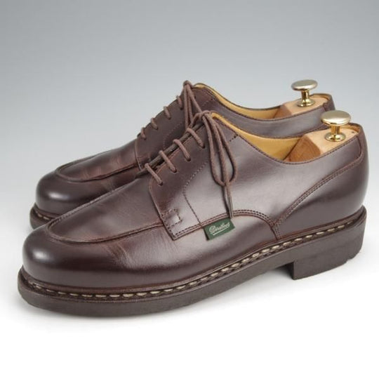 極美品★パラブーツ SIZE 6【定価￥96,800-★リゾルト林氏愛用素材/オイルドヌバック】CHAMBORD/Uチップ/GRINGO/濃茶/Paraboot★j916