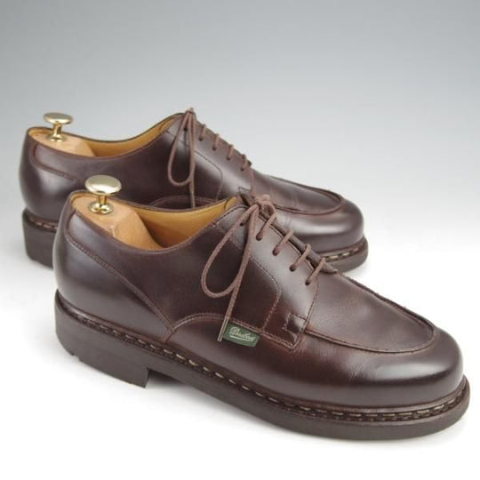 極美品★パラブーツ SIZE 6【定価￥96,800-★リゾルト林氏愛用素材/オイルドヌバック】CHAMBORD/Uチップ/GRINGO/濃茶/Paraboot★j916