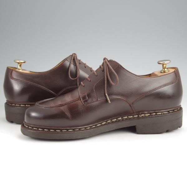 極美品★パラブーツ SIZE 6【定価￥96,800-★リゾルト林氏愛用素材/オイルドヌバック】CHAMBORD/Uチップ/GRINGO/濃茶/Paraboot★j916