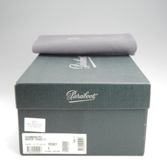 極美品★パラブーツ SIZE 6【定価￥96,800-★リゾルト林氏愛用素材/オイルドヌバック】CHAMBORD/Uチップ/GRINGO/濃茶/Paraboot★j916