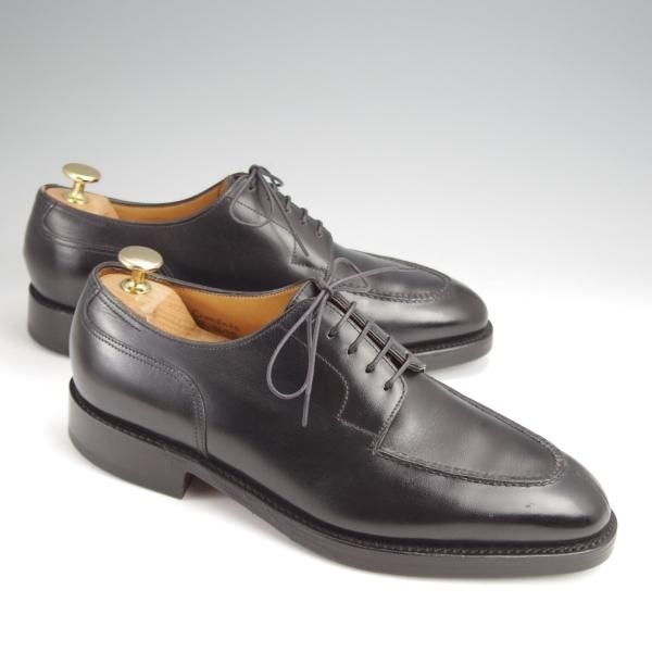 ★ジョンロブ 6E【名作★CHAMBORD/スキンステッチ仕様/8695ラスト】シャンボード/Uチップ/カーフ/黒/メンズ/JOHN LOBB★j917