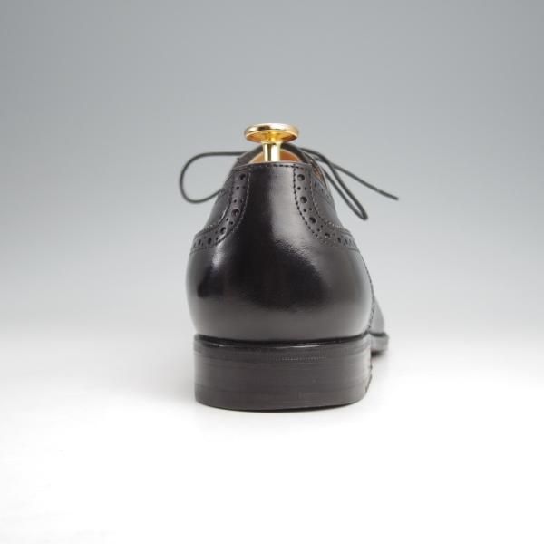 極美品★(伊)タニノクリスチー SIZE 8.5【定価10万円以上★DIONEO/セミブローグ】650/カーフ/黒/メンズ/TANINO CRISCI★j919