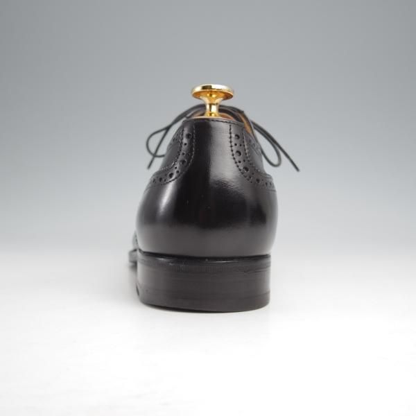 極美品★(伊)タニノクリスチー SIZE 8.5【定価10万円以上★DIONEO/セミブローグ】650/カーフ/黒/メンズ/TANINO CRISCI★j919