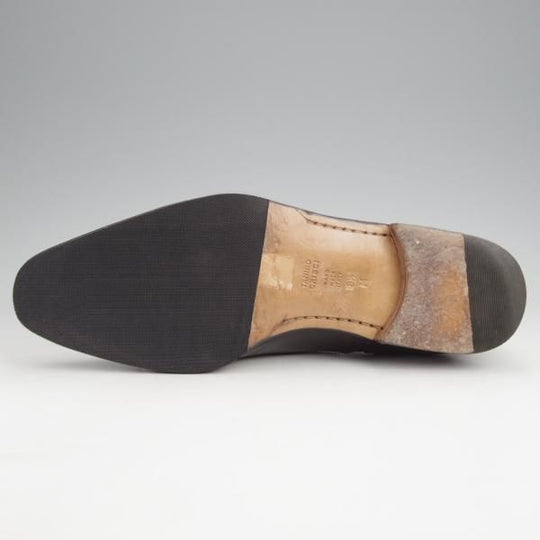 極美品★(伊)タニノクリスチー SIZE 8.5【定価10万円以上★DIONEO/セミブローグ】650/カーフ/黒/メンズ/TANINO CRISCI★j919