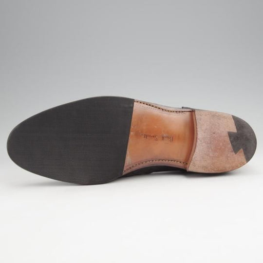 極美品★クロケット&ジョーンズ 7.5E【貴重★(英)ポールスミス別注/GILLIE】ギリーシューズ/ポリッシュレザー/黒/Crockett&Jones★j920