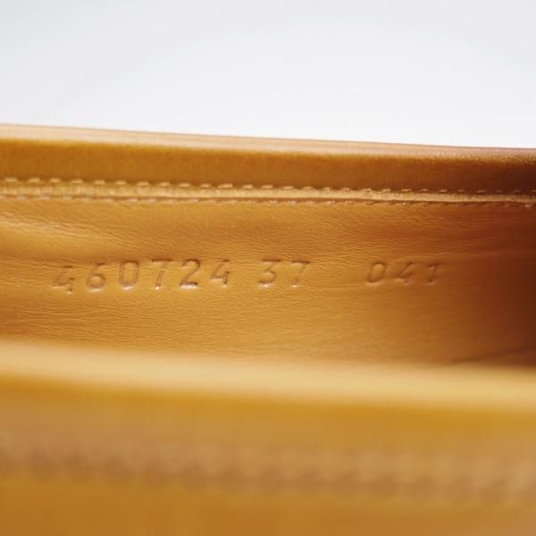 美品★(伊)GUCCI/グッチ(レディース) SIZE 37【オーダー価格￥132,000〜★GUCCI DIY/ホースビットローファー】カーフ/薄茶★j921