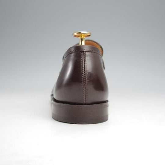 極美品★ジョンロブ 8.5E【オーダー価格27万円程度★WELLS/ウェルズ/ローファー】0215ラスト/スリッポン/濃茶/メンズ/JOHN LOBB★j922