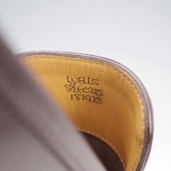 極美品★ジョンロブ 8.5E【オーダー価格27万円程度★WELLS/ウェルズ/ローファー】0215ラスト/スリッポン/濃茶/メンズ/JOHN LOBB★j922