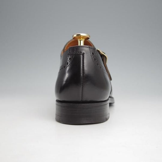 ★クロケット&ジョーンズ 7E【★CHALFONT/モンクストラップ】324ラスト/フルブローグ/カーフ/黒/メンズ/Crockett&Jones★j924