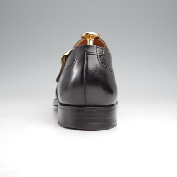 ★クロケット&ジョーンズ 7E【★CHALFONT/モンクストラップ】324ラスト/フルブローグ/カーフ/黒/メンズ/Crockett&Jones★j924