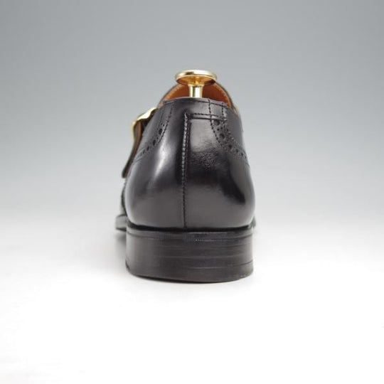 ★クロケット&ジョーンズ 7E【★CHALFONT/モンクストラップ】324ラスト/フルブローグ/カーフ/黒/メンズ/Crockett&Jones★j924