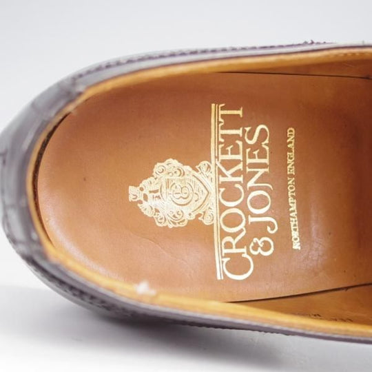 ★クロケット&ジョーンズ 7E【★CHALFONT/モンクストラップ】324ラスト/フルブローグ/カーフ/黒/メンズ/Crockett&Jones★j924