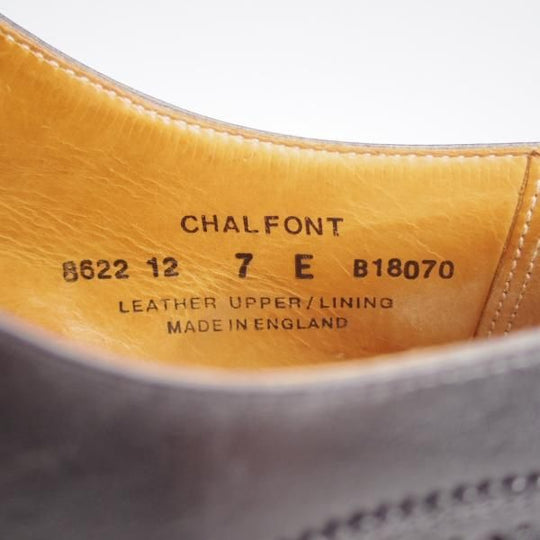 ★クロケット&ジョーンズ 7E【★CHALFONT/モンクストラップ】324ラスト/フルブローグ/カーフ/黒/メンズ/Crockett&Jones★j924