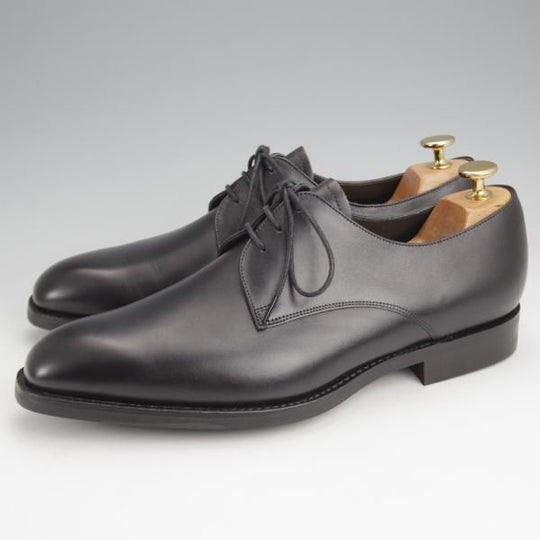 未使用★(英)BARKER/バーカー 8F【現行定価5.5万円程度★ダイナイトソール仕様/プレーントゥ】4437FW/カーフ/黒/メンズ★j925