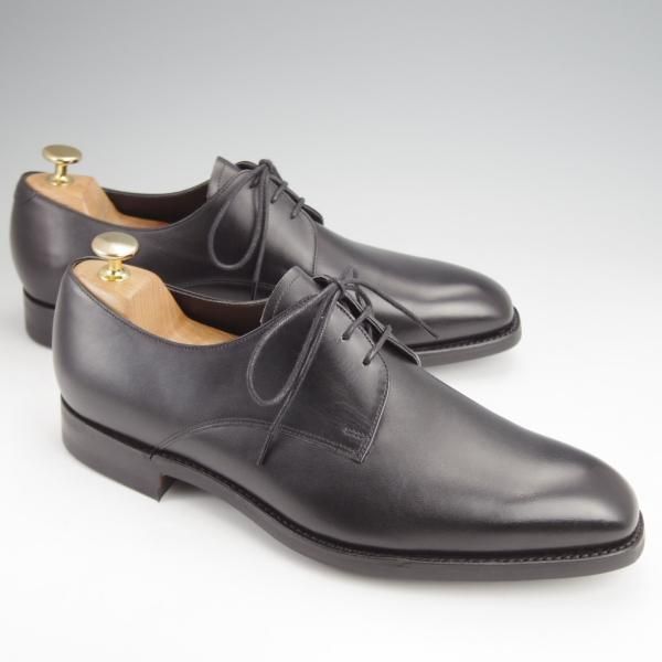 未使用★(英)BARKER/バーカー 8F【現行定価5.5万円程度★ダイナイトソール仕様/プレーントゥ】4437FW/カーフ/黒/メンズ★j925