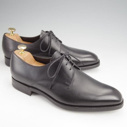 未使用★(英)BARKER/バーカー 8F【現行定価5.5万円程度★ダイナイトソール仕様/プレーントゥ】4437FW/カーフ/黒/メンズ★j925