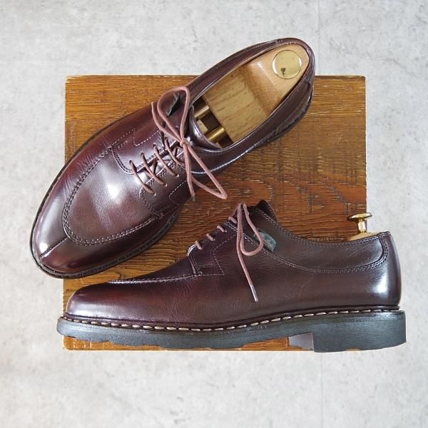 ★パラブーツ SIZE 7【定価￥79,200-★アヴィニョン/AVIGNON】グリフソール/リスレザー/カフェ/CAFE/Uチップ/メンズ/Paraboot★j926