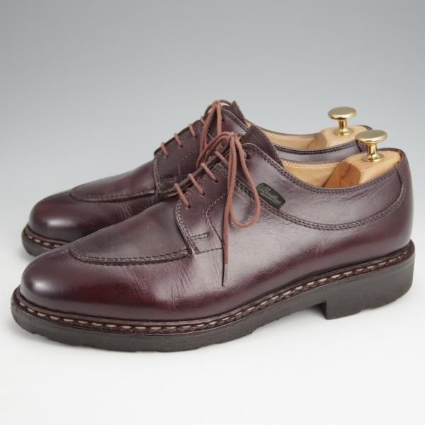 ★パラブーツ SIZE 7【定価￥79,200-★アヴィニョン/AVIGNON】グリフソール/リスレザー/カフェ/CAFE/Uチップ/メンズ/Paraboot★j926