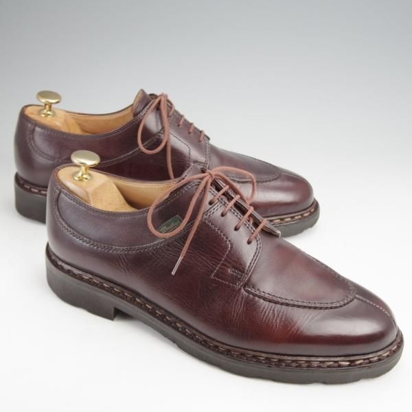 ★パラブーツ SIZE 7【定価￥79,200-★アヴィニョン/AVIGNON】グリフソール/リスレザー/カフェ/CAFE/Uチップ/メンズ/Paraboot★j926