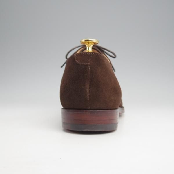 ほぼ未使用★クロケット&ジョーンズ 9E【同系モデル定価￥97,900-★CONNAUGHT/ストレートチップ】スエード/濃茶/Crockett&Jones★j927