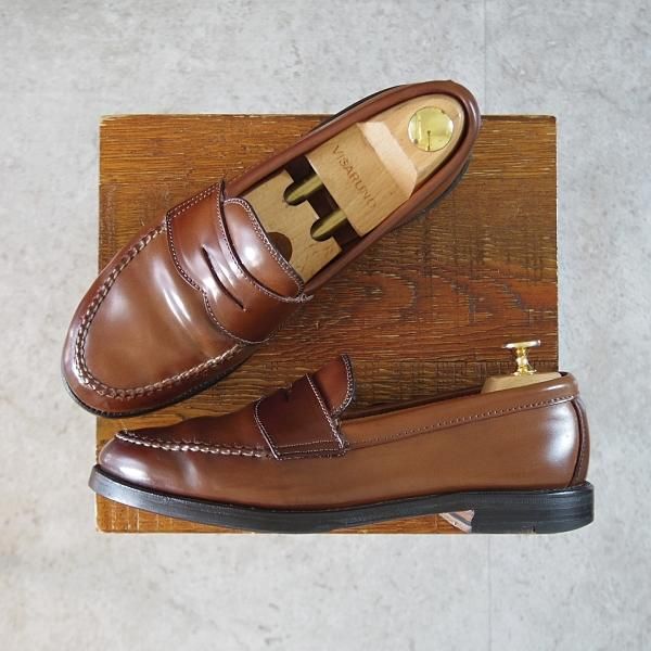 ★オールデン 6.5D【貴重★ラベロ色/コードバン/茶】99541/バンラスト/ヴァンラスト/BEAMS別注/コインローファー/メンズ/ALDEN★j928