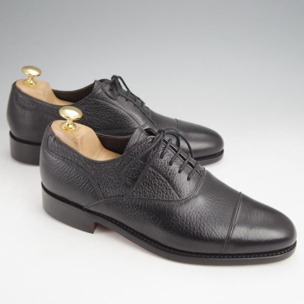 未使用★(英)BARKER/バーカー 5.5D【現行定価5.5万円程度★鹿革/ディアスキン/ストレートチップ】4550DW/黒/メンズ★j929